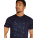 Icebreaker Men Merino 150 Tech Lite SS Tee Camp Essentials, Midnight Navy, XL, IB0A571X401XL