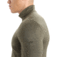 Icebreaker Men Merino 200 Oasis LS Half Zip, Loden, XL, IBB04367069XL