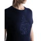 Icebreaker Merino 150 Tech Lite III SS Tee Hike Path - Womens, Midnight Navy, Extra Small, IB0A56YJ401XS