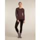 Icebreaker Merino 200 Oasis Long Sleeve Crew Thermal Top - Womens, Java, Small, IB1043750GWS