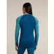 Icebreaker Merino 200 ZoneKnit Long Sleeve Crew Thermal Top - Mens, Atlantis/Topaz/CB, Medium, IB0A579O0J7M