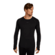 Icebreaker Merino 200 ZoneKnit Long Sleeve Crew Thermal Top - Mens, Black, Large, IB0A579O001L