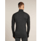 Icebreaker Merino 260 ZoneKnit Long Sleeve Half Zip Thermal Top - Mens, Jet HTHR, Large, IB0A57CJ011L