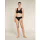 Icebreaker Merino Blend 125 Cool-Lite Sprite Racerback Bra - Womens, Black, Large, IB0A5724001L