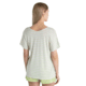 Icebreaker Merino Drayden Reversible SS Top Stripe - Womens, Ecru Heather/Glazen/S, Large, IB0A56ZWB78L