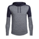 Icebreaker Cool-Lite Momentum Long Sleeve Hood - Men's, Midnight Navy/Snow Heather/Midnight Navy, Small, 103615403S