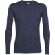 Icebreaker Oasis Long Sleeve Crew Top - Men's-Fathom Heather-Medium