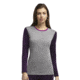 Icebreaker Oasis Long Sleeve Crew Top - Women's-Metro/Vivid-Large