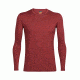Icebreaker Oasis Long Sleeve Crewe, Vintage Red, S, 100476603S