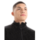 Icebreaker Original Long Sleeve Half Zip Top - Mens, Black, Extra Small, IB100871001XS