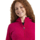 Icebreaker RealFleece Descender Long Sleeve Zip Hood Jacket - Womens, Electron Pink/Tempo, Medium, IB104491933M