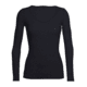 Icebreaker Siren Long Sleeve Sweetheart Top - Women's, Black, Extra Large, IB103194001XL