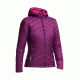 Stratus Long Sleeve Zip Hood Jacket - Womens-Maroon/Raspberry-Medium