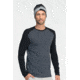 Icebreaker Tech Long Sleeve Crew Top - Men's-Monsoon/Black-Medium