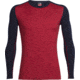 Icebreaker Tech Long Sleeve Crew Top - Men's-Oxblood/Midnight Navy-Medium
