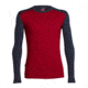 Icebreaker Tech Long Sleeve Crew Top - Men's-Oxblood/Stealth-Large