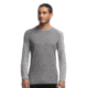 Icebreaker Tech Long Sleeve Crew Top - Men's-Stripe Metro Heather-X-Large