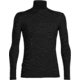 Icebreaker Tech Long Sleeve Half Zip - Men's-Black/Black/Black-X-Large