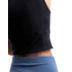 Icebreaker Women Merino 125 ZoneKnit Energy Wind Cropped Bra-Tank, Black, S, IB0A56XT001S