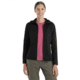 Icebreaker Women Merino 560 Realfleece Elemental LS Zip Hoodie, Black, L, IBBA56SS001L