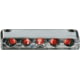 Innovative Lighting Surface-Mount 5 LED Step Light LED With Chrome Case, Red, 006-4200-7