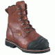 IRON AGE Thermo Shield 8 Inch Boot w/Met Guard, Leather, Brown, 14, W IA0120-BRN-14-M-W
