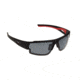 Ironman Corner Sunglasses, Matte Black Rubberized Frame, Smoke with Silver Flash Mirror Polarized Lenses 10242579.QTS