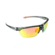 Ironman Joule Orn RV Sunglasses, Shiny Dark Grey Crystal Frame, Smoke with Orange Mirror Lens, 10228857.QTS