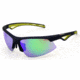 Ironman Swim Sunglasses, Matte Navy Metallic Frame, Smoke with Green Mirror Lens, 10224626.QTS
