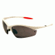 Ironman Tough RV Sunglasses, Shiny White Frame, Smoke with Red Mirror Lens, 10218089.QTS