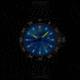 Isobrite ISO353 Valor 39.5mm Midsize Blue T100 Tritium Illuminated Watch, Black Case, Blue Dial, 39.5mm, ISO353