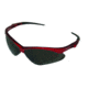 Jackson Safety Nemesis Safety Eyewear, Red Frame, Smoke, Universal 22611
