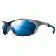 Julbo Race 2.0 Sunglasses,Matte Gray/Blue Frame,Polarized Lens J4829121
