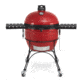 Kamado Joe Big Joe II 24 inch Charcoal Grill, Ceramic, Red, Large, BJ24RHC