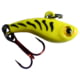 Kenders Outdoors Tungsten T-Rip Mini Vibe Bait, Chartreuse Tiger Glow, 3/4in, T19-5