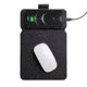 KeySmart TaskPad Mini Wireless Charging Mousepad, Black, KS503-BLK