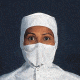 Kimberly Clark Tecnol RANGER Personal Face Veils, Kimberly-Clark 62757-20 Veils Cleanrm W/HEADBAND CS150