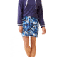 Krimson Klover Eryn Skirts - Womens, Floral S. Blue, Large, S23121P-658-L