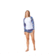 Krimson Klover Mae Swimshirts - Womens, Floral S. Blue, Small, S23144P-658-S