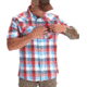 Kryptek Tartan LT WT SS Flannel - Mens, Red/White, M/Reg, 22TARFREWH4