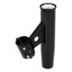 Lee's Tackle Clamp-On Rod Holder - Black Aluminum - Vertical Mount - Fits 2.375" O.D. Pipe, RA5005BK