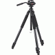 Leica Trica 3-Section Carbon Fiber Tripod w/ DH1 Fluid Head 42223