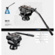 Leofoto BV-5 Mini Fluid Head for Optics w/ Standard Handle, Arca Compatible, Black, BV-5