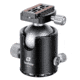 Leofoto HB-70 70mm Pro Heavy-Duty Ball Head w/Quick Release Plate &amp; Case, Black, HB-70