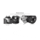Leofoto LH-25LR Mini Ball Head w/ LR-50 Lever-Release Clamp, Arca, Black, LH-25LR