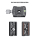Leofoto LH-40 Series Low Profile Ball Head &amp; QR Plate, Arca, Black, LH-40