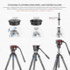 Leofoto LM-403C X Tripod with 100mm Bowl+Platform, Black, One Size, 6940828314900