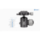 Leofoto LX-255CT/XB-32 Reversible Travel Tripod w/ Ball Head Set, Black, LX-255CT+XB-32