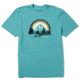 Life Is Good Crusher Tee Retro Bear Landscape - Mens, Harbor Blue, Large, 61257-Harbor Blue-L