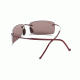 Maui Jim Little Beach Sunglasses w/ Burgundy Frame and Maui Rose Lenses - R515-07, Back View